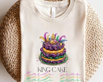 Mardi Gras King Cake PNG, Glitter New Orleans Carnival (Digital Download)