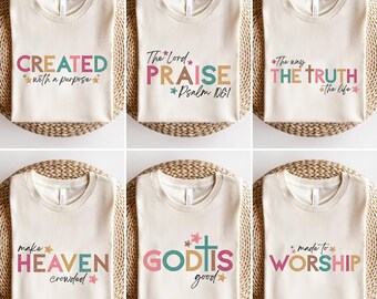 Boho Christian Easter Png Bundle, Bible Verse, Faith Sublimation Designs (Png file)