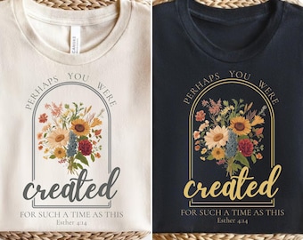 Vintage Christian Png Vielleicht wurden Sie für eine solche Zeit als diese PNG Sublimation Design Jesus Png Glaube Blumen DTF Digital Download erstellt