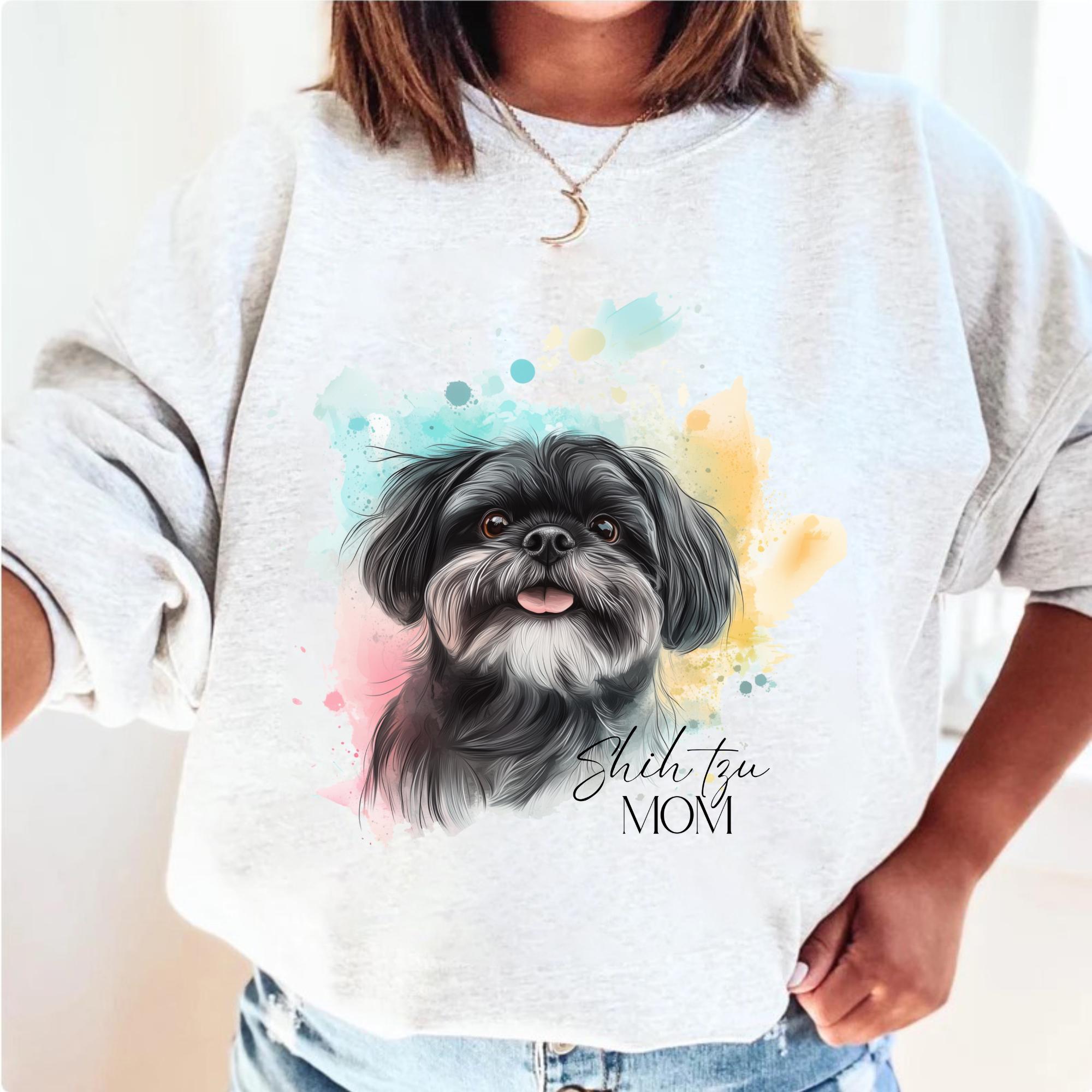 Shih Tzu PNG, Cute Dog Clipart, Shih Tzu Sublimation Design, Watercolor ...