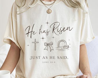 He Has Risen Svg Png, Luke 24:6 Png, Easter Christian Svg Png, Easter Bible Verse, Easter Coquette Png, Easter Svg File, Cricut File