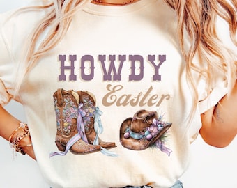 Howdy Easter PNG, Digital Download,Easter png,Cowboy boots Easter png,Digital Design,Happy Easter,Western Easter png,Cowgirl png,Trendy png
