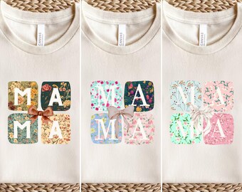 Floral Mama PNG Bundle, Retro Mom Sublimation (Printable File)