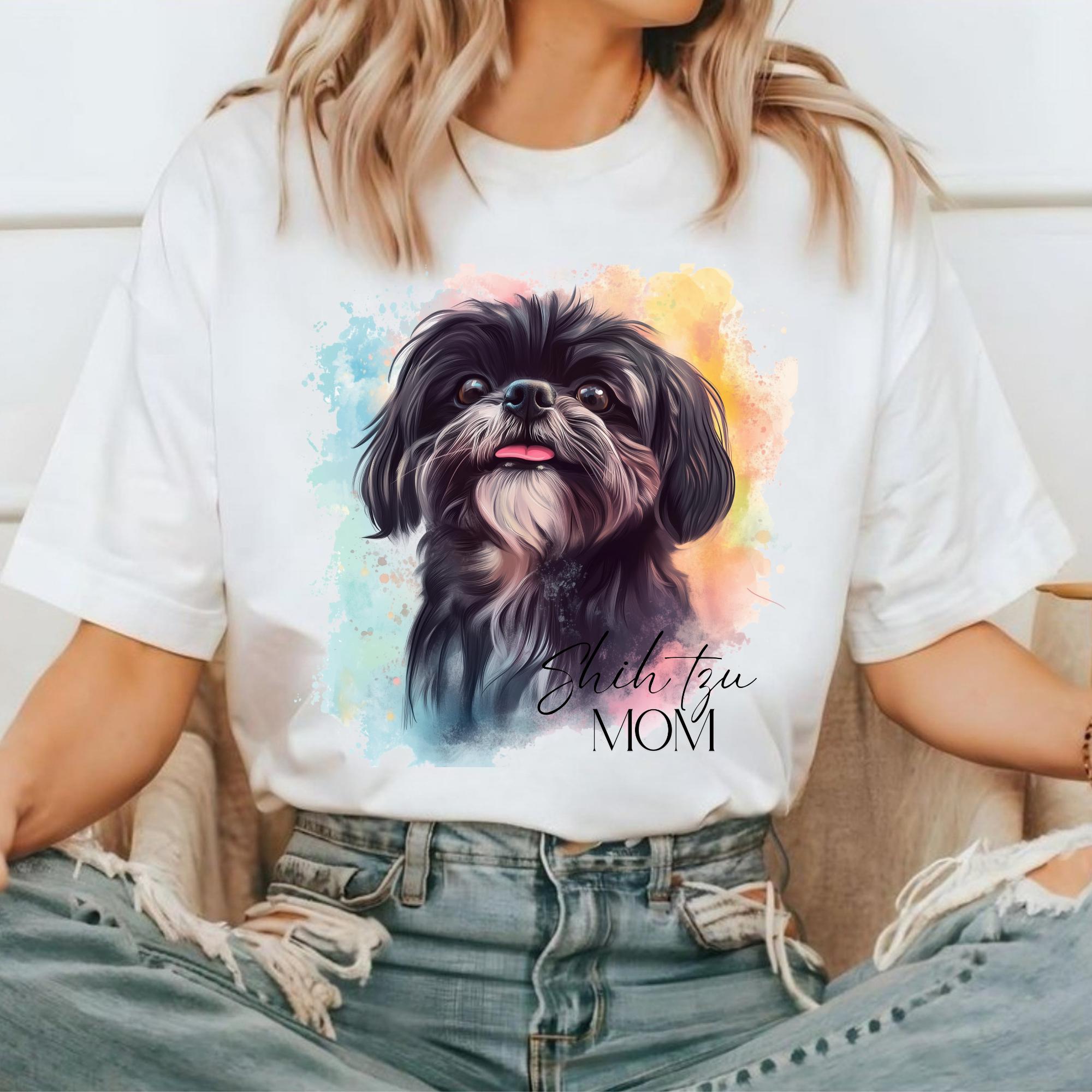 Shih Tzu PNG, Cute Dog Clipart, Shih Tzu Sublimation Design, Watercolor ...