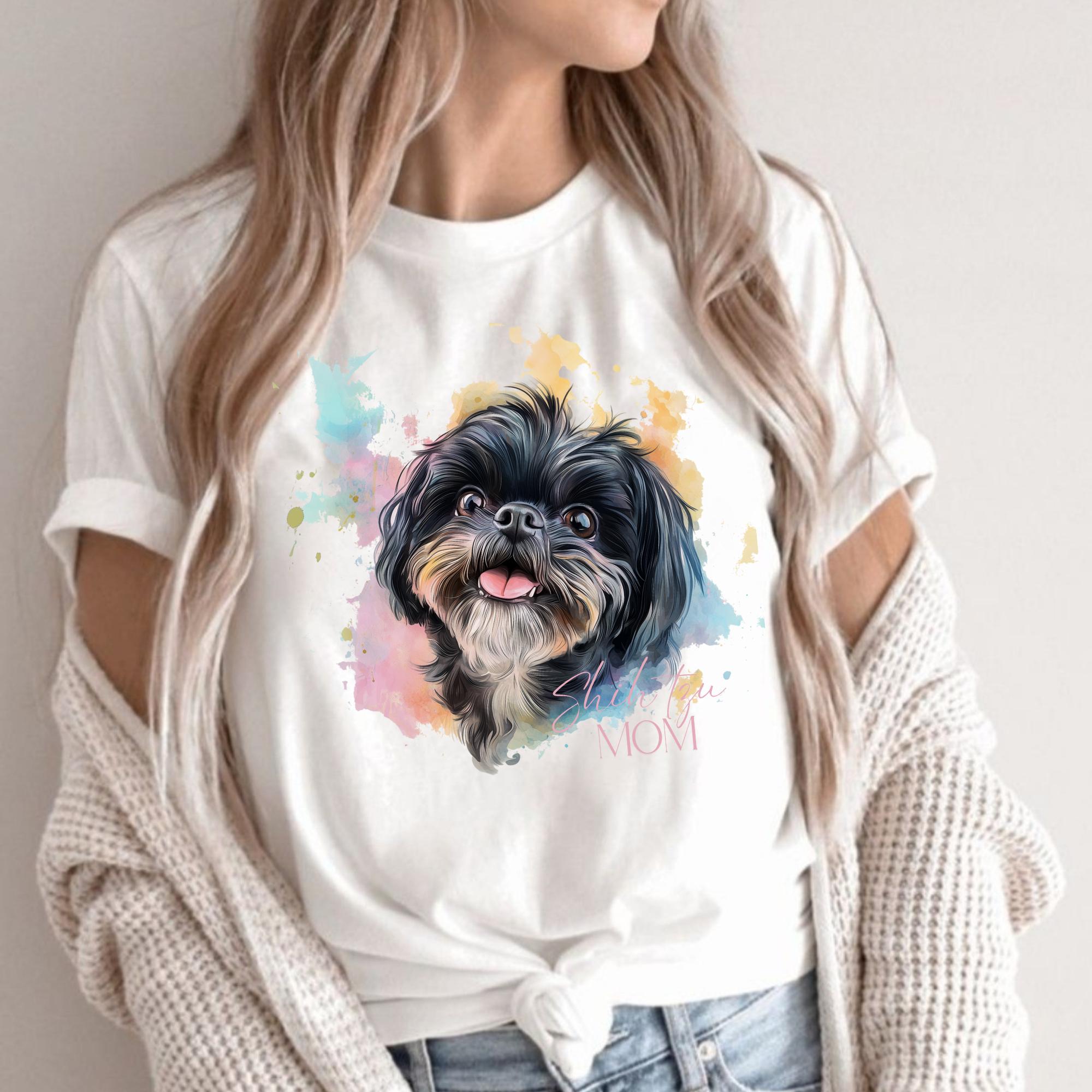 Shih Tzu PNG, Cute Dog Clipart, Shih Tzu Sublimation Design, Watercolor ...