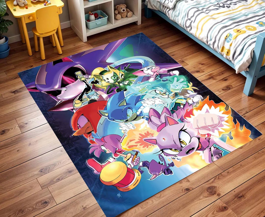 Cartoon Animal Action Hero Rug, Kids Playroom Decor - Etsy
