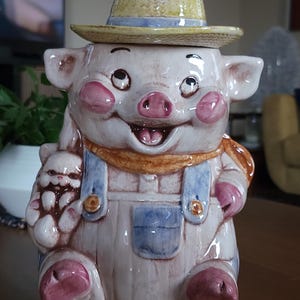 Pig Cookie Jar - Etsy