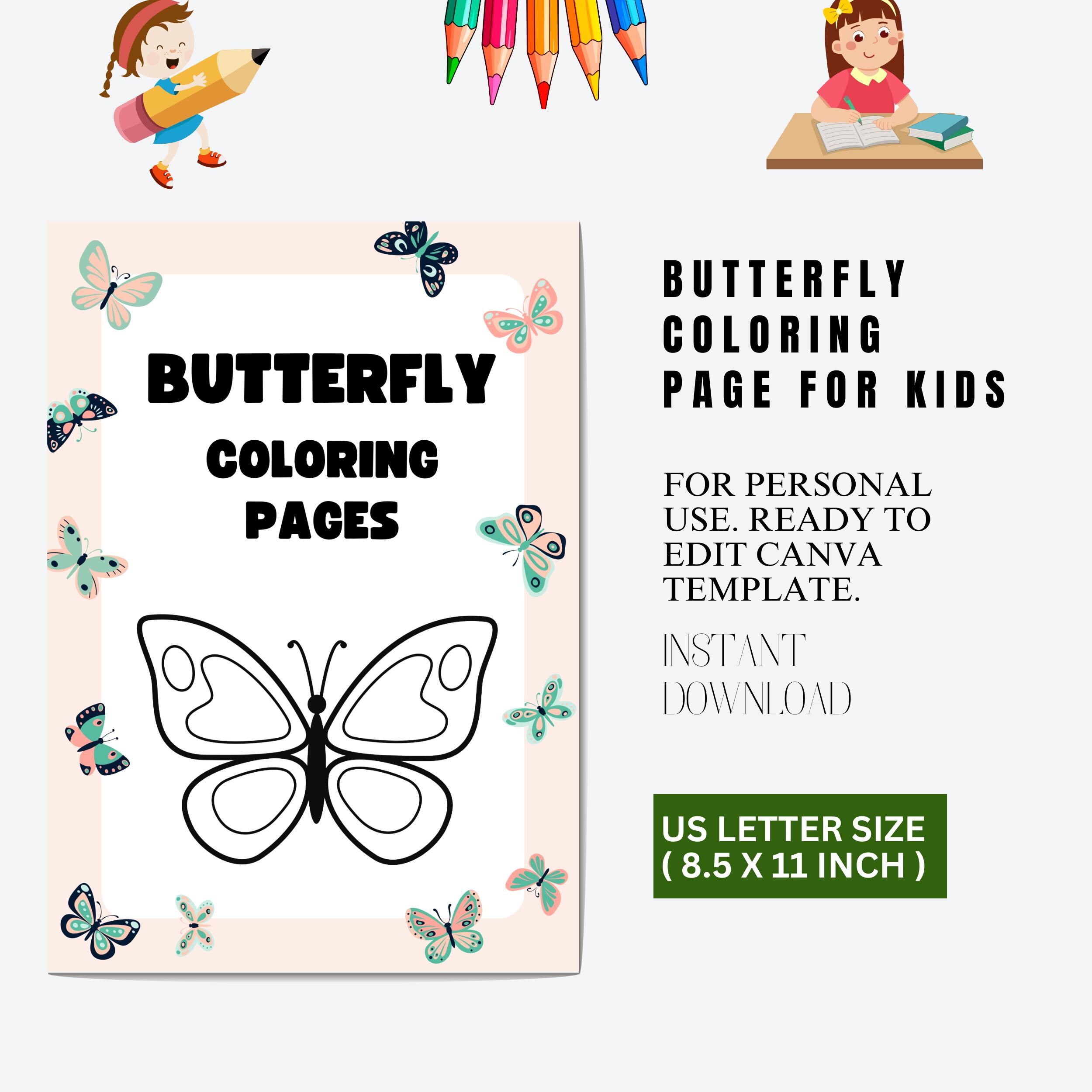 Butterfly Coloring Pages for Kids - Fun and Creative Printable Art for ...