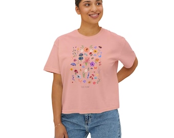 Subtle Anti-Trump Floral T-Shirt | Feminist Statement Tee | Political Activism Shirt | Wildflower Protest Apparel | Liberal Graphic Tee