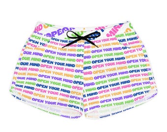 Open Your Mind Athletic Shorts | Intellectual Freedom Shorts | Free Thought Workout Shorts | Motivational Running Shorts | Gymwear