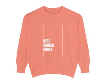 Read Banned Books | Mens Book Lover Hoodie | Anti-Censorship Sweatshirt | Intellectual Freedom Hoodie | Free Speech Pullover