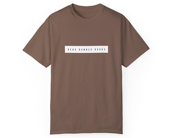 Read Banned Books T-shirt, Unisex Cotton Tee for Book Lovers, Gift for Educators, Literary Awareness Apparel, Book Club Shirt