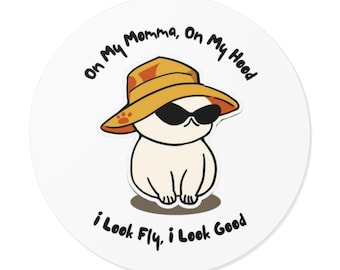 Cute Cat Vinyl Stickers | Fun, Whimsical Decals for Laptops, Water Bottles, and Gift Wrapping, Perfect for Cat Lovers!