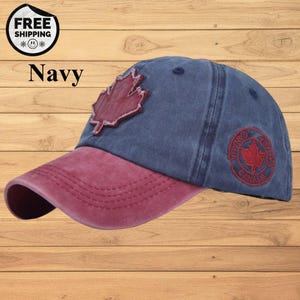 Kanada Maple Leaf Hat - Bestickte Baseballkappe, verstellbare Dad Cap, kanadisches Stolz Geschenk