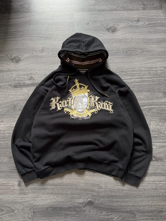 Vintage Karl Kani Y2K Embroidered Baggy Hoodie  Streetwear