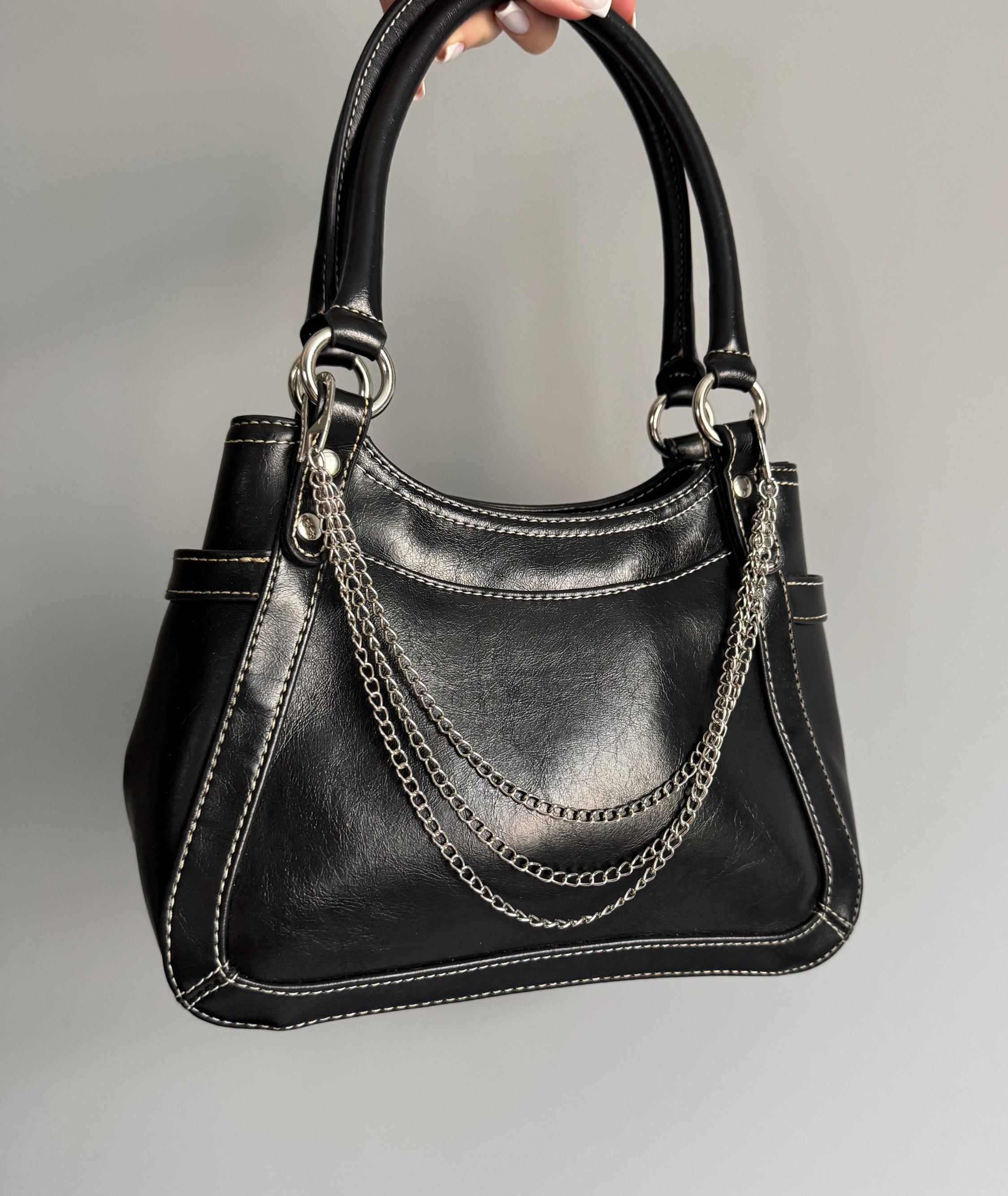 00s archive design Leather shoulder bag バッグ 00s prada