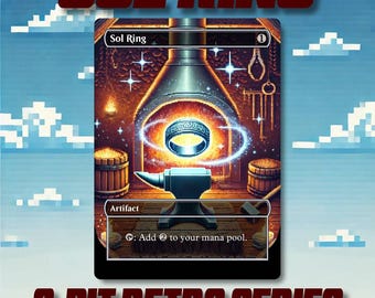 Sol Ring - Custom MTG 8-Bit Retro Style Alternate Art High Quality Cards