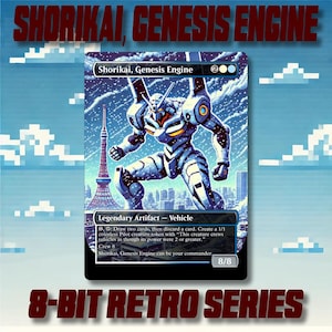 Shorikai, Genesis Engine - Cartas de alta qualidade com estilo retrô de 8 bits personalizadas e arte alternativa