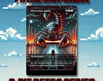 Phyrexian Arena - Custom 8-Bit Retro Style Alternate Art High Quality Cards