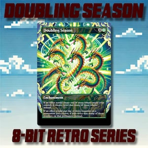 Verdoppelnde Saison - Benutzerdefinierte MTG 8-Bit Retro Style Alternate Art High Quality Karten