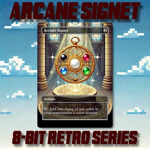 Arcane Signet - Benutzerdefinierte MTG 8-Bit Retro Style Alternate Art High Quality Karten