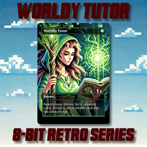 Worldly Tutor - Benutzerdefinierte 8-Bit Retro Style Alternative Kunst hochwertige Karten