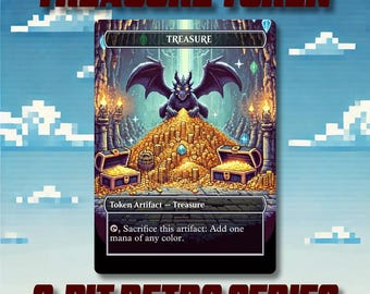 Treasure Token - Custom 8-Bit Retro Style Alternate Art High Quality Cards