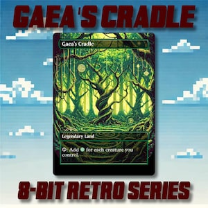 Gaea&#39;s Cradle - Custom 8-Bit Retro Style Alternate Art High Quality Cards