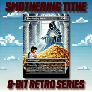 Diezmo Asfixiante - Cartas MTG personalizadas de alta calidad con arte alternativo, estilo retro de 8 bits