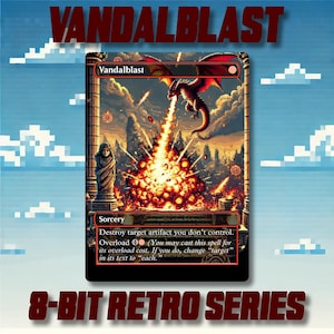 Vandalblast - Benutzerdefinierte 8-Bit Retro Style Alternative Kunst hochwertige Karten