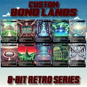 Bond Lands - Benutzerdefinierte 8-Bit Retro Style Alternative Kunst hochwertige Karten