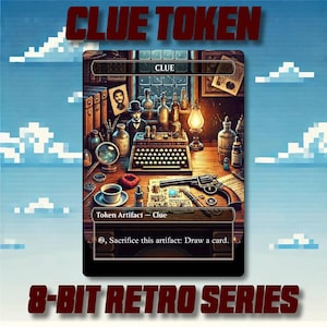 Clue Token - Custom MTG 8-Bit Retro Style Alternate Art High Quality Cards