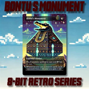 Bontu's Monument - Benutzerdefinierte MTG 8-Bit Retro Style Alternate Art High Quality Karten