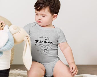 Grandma Unisex Pass Me To Digital PNG, DIY, Cricut Image, Cute Baby Design, Baby Announcement Onesie, Funny Baby Gift, Gift for New Grandma
