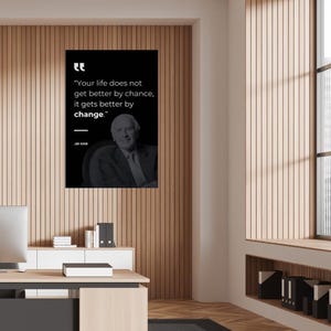 Jim Rohn Motivation Poster Wandkunst Motivations-Wand-Dekor Home Office Wand-Dekor Wandkunst Poster Inspiration Geschenke Semi-Glossy Papier