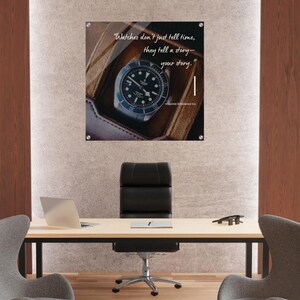 Orologio Decorazione da parete Tempo Arte da parete Decorazione da parete per ufficio domestico di ispirazione Arte da parete in acrilico Stampa da parete motivante Decorazione da ufficio in acrilico Orologi