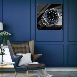 Orologio Rolex Wall Art Time Wall Decor Motivazionale Orologio Wall Art Ispirazione Regali Home Office Wall Decor Acrilico Wall Art per Soggiorno