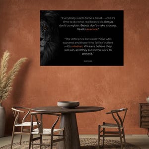 Inspirational Poster Motivational Poster Wall Art Poster Inspirational Wall Art Home Office Wall Decor Matte Poster Motivation Quote Gift
