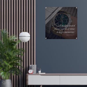 Orologio da parete Time Wall Art Decorazione da parete Ispirazione Regali Decorazione da parete per ufficio in casa Regalo aziendale Regalo di compleanno per amico Arte da parete in acrilico