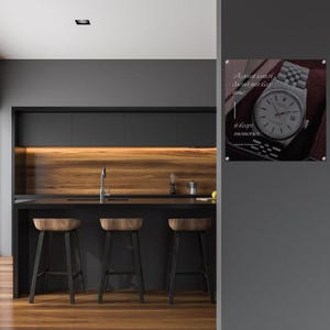 Rolex Wall Art Time Wall Decor Orologio Motivazionale Wall Art Ispirazione Regalo per Uomo Home Wall Decor Acrilico Wall Art per Camera da Letto Soggiorno