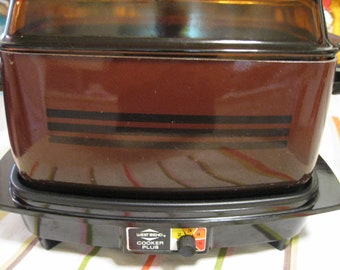 Vintage West Bend 4 qt Slow Cooker Crock Pot in Box No 84194