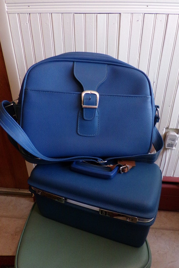 royal blue suitcase