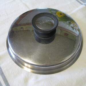 Stainless Steel Amway Queen Lid 7 1/2, 18 8 ,60s-70s, Sauce Pan Lid image 3