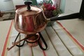 Mid Century Copper Fondue Set Complete, Japan, Photo Prop, Dinner Party, Entertaining