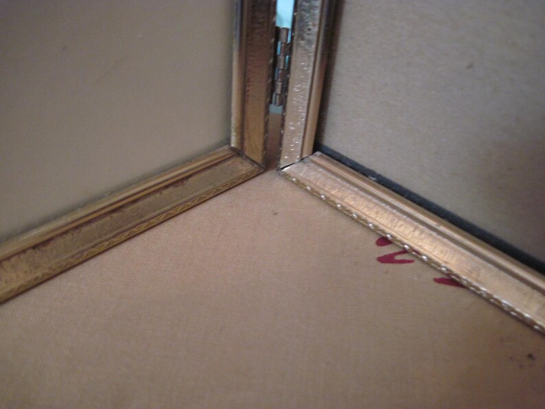 MCM Double 8 X 10 Hinged Frame, Metal, Brass Picture Frames, Gold Tone ...