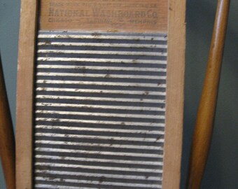 Older Lingerie Washboard, Tin, Rare, "Little Darling" Mini Size, National Washboard, Farmhouse Kitchen, Country