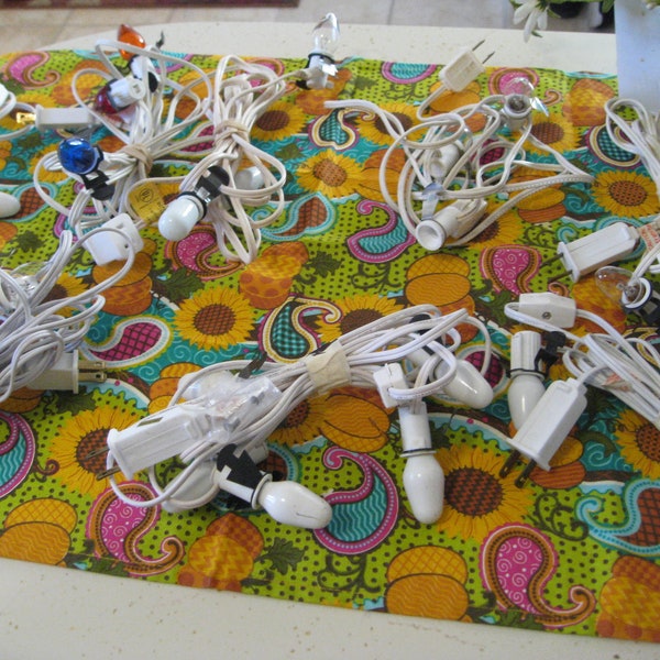 Choice Assorted Light & Cords for Lighted Christmas Village, Dept 56, 1 Bulb, 3 Bulb, 5 or 6 Sockets Village Accessories, Dickens Village