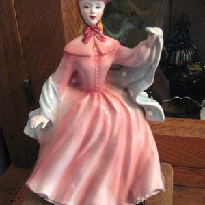 Older Ceramic Lady Planter, Vase Japan, Flower Planter, Flower Pot, Victorian, GWTW Style, Ucagco