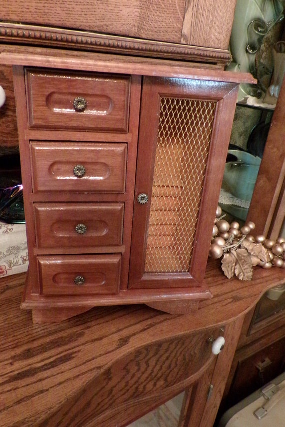 Dresser top jewelry armoire deals
