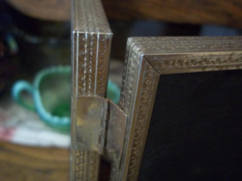 MCM Double 8 X 10 Hinged Frame, Metal, Brass Picture Frames, Gold Tone ...